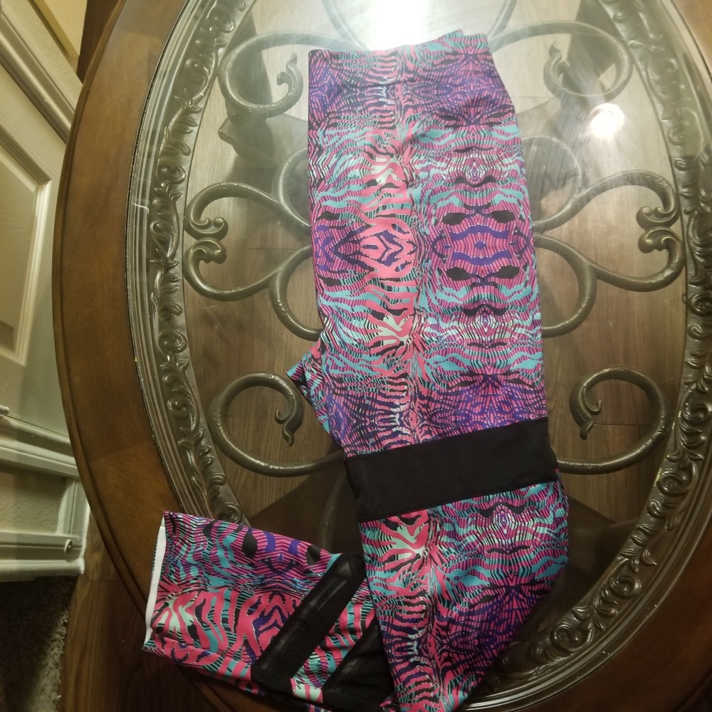 Multi color tights.